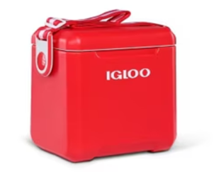 HIELERA 11QT ROJO TAG A LONG CON CORREA IGLOO